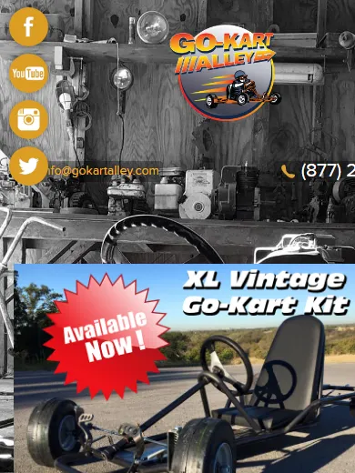 Go-Kart Alley site on a phone